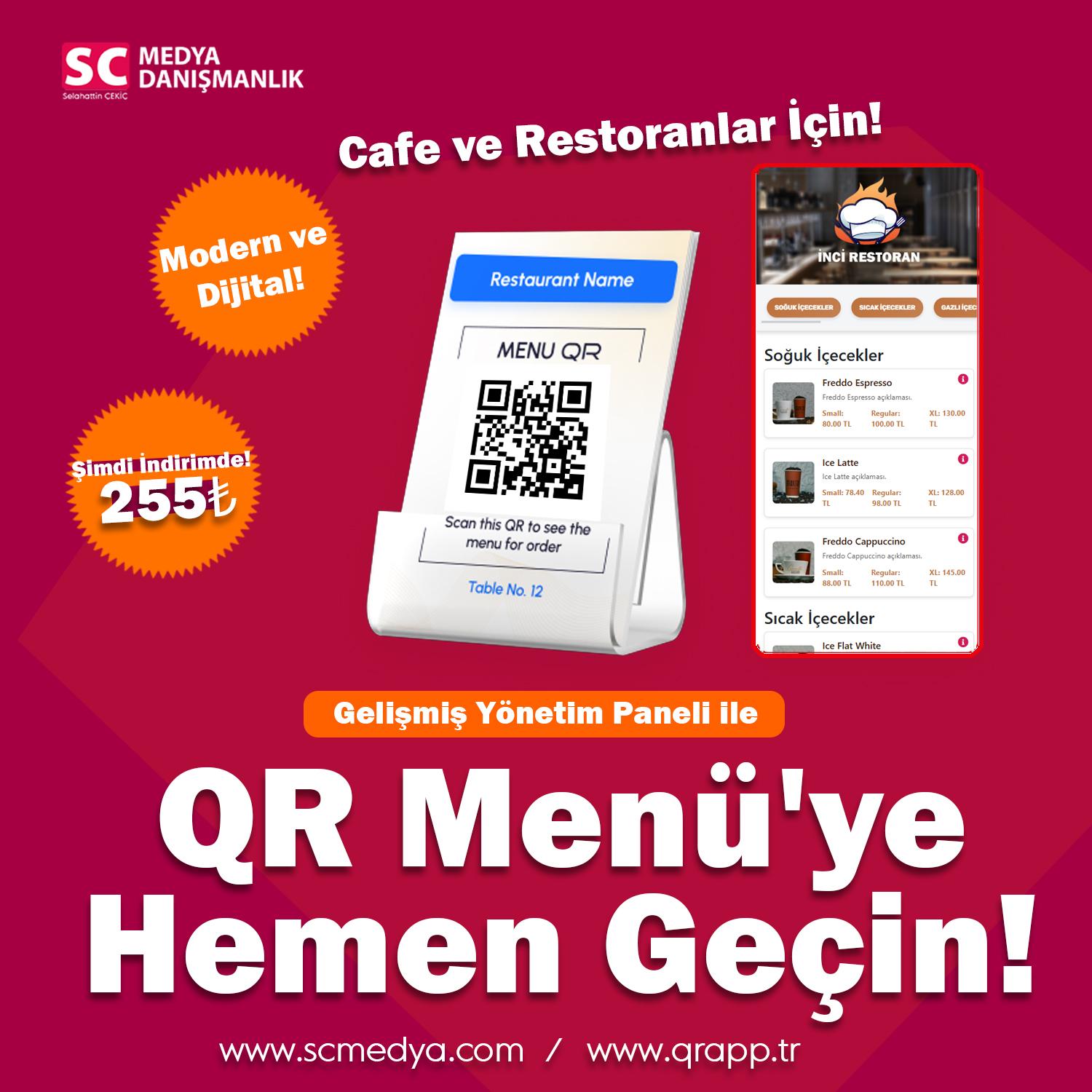 QR Menu / Advanced In-Restaurant QR Menu System for Cafes and Restaurants